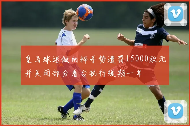 皇马球迷做纳粹手势遭罚15000欧元并关闭部分看台执行缓期一年