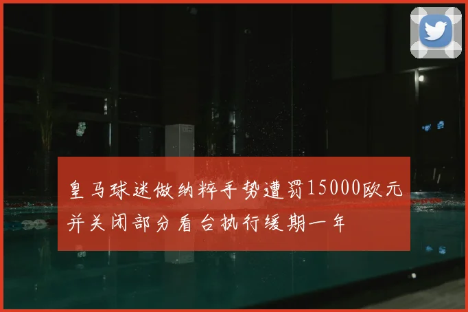 皇马球迷做纳粹手势遭罚15000欧元并关闭部分看台执行缓期一年